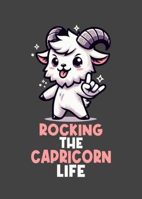 Capricorn Zodiac Cute Goat
