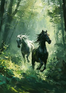 Forest Galloping Duo
