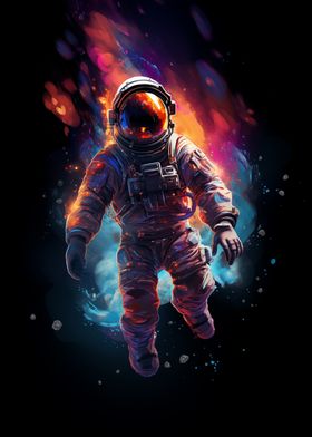 Space Astronaut Nebula