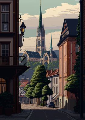 Jena City Pixel Art