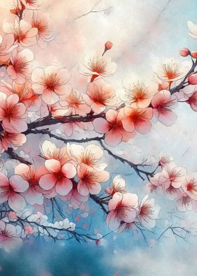 Blooming Sakura branch