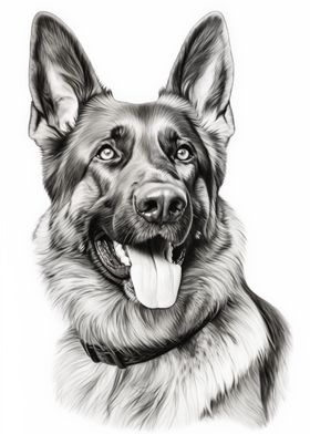 German Shepherd dog 