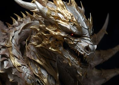 Gold Bone Dragon Deco