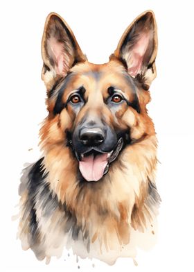 German shepherd portrait