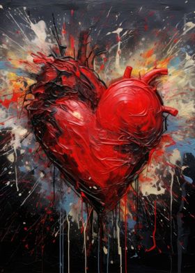 Grunge Graffiti Heart