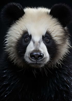 Cool Panda Animal Portrait