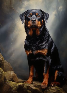 Rottweiler portrait