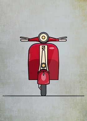 Vespa Red Classics 