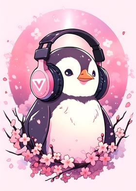 Penguin Cherry Blossoms