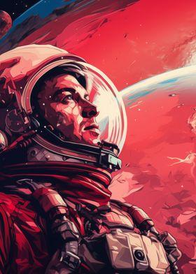 Astronaut on Mars