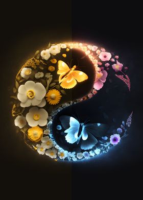 Yin and Yang butterfly