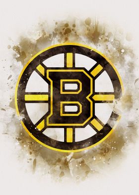 Boston Bruins watercolor