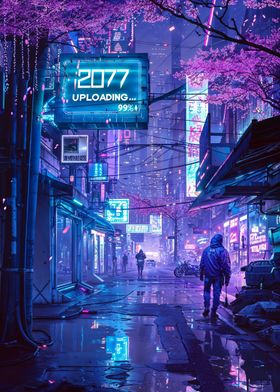Neon Tokyo City of 2077