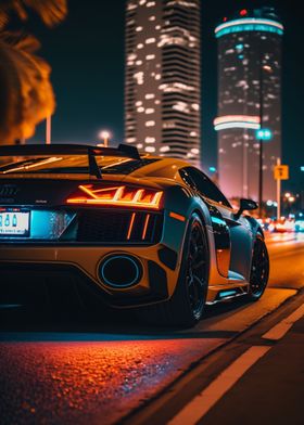 Audi R8 Night City