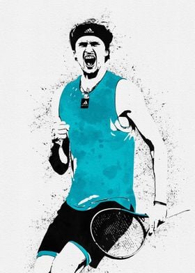 Alexander Zverev Painting