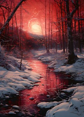 Blood River In The Snow