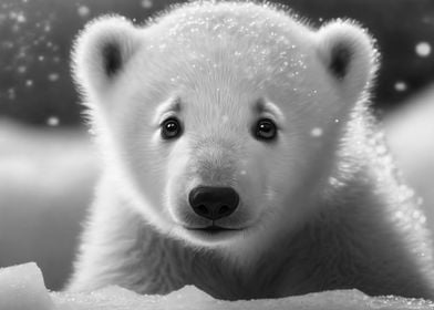 Sweet Polar Bear Cub