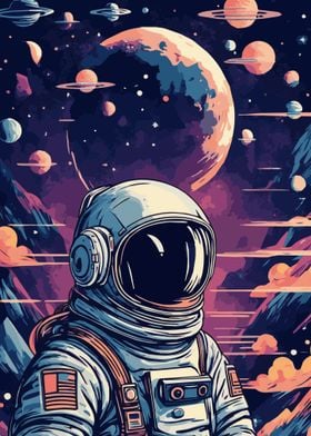 Astronaut Fantasy Galaxy 7