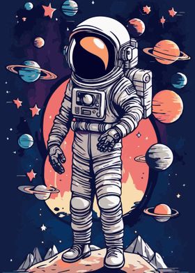 Astronaut Fantasy Galaxy 1