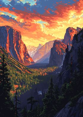 Pixel Art Nature Usa-preview-0