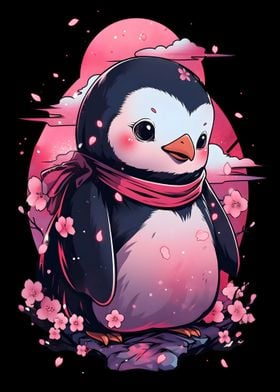Penguin Cherry Blossom