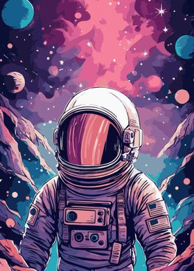 Astronaut Fantasy Galaxy