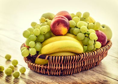 Fruits Wicker Basket
