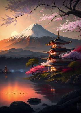 Beautiful Sunset Japanese