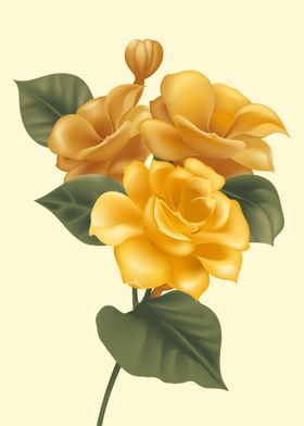 yellow rose aesthetic