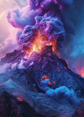 Fantasy Volcano Eruption