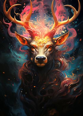 Cosmic Galaxy Deer