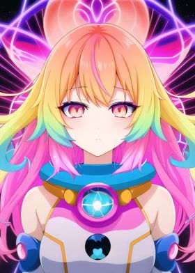 Rainbow Anime Girl