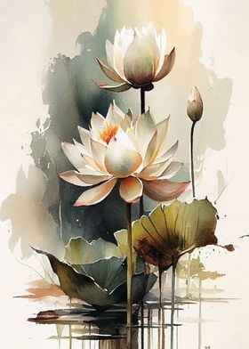 flowers white lotus