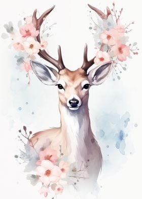 Deer Watercolor