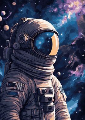 Astronaut Fantasy Galaxy 9