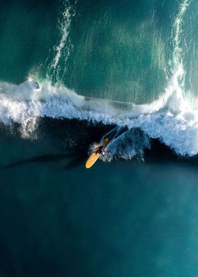 Surfing at Sunset