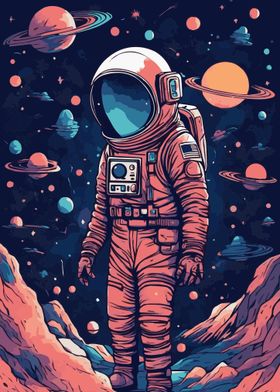 Astronaut Fantasy Galaxy 5