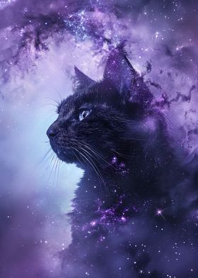 Cosmic Nebula Cat