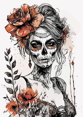 Floral Skeleton 2