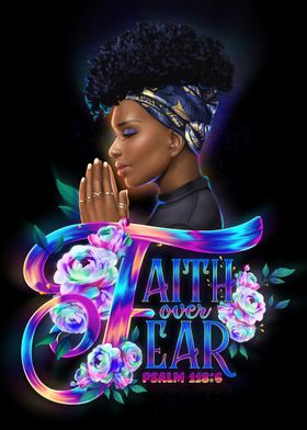 Faith Over Fear Woman