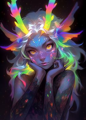 Neon Rainbow Fairy