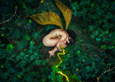 Fallen forest fairy