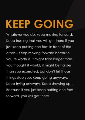 Keep Going Motivational