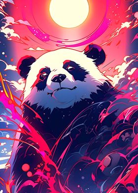 cute cartoon anime panda