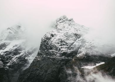 Snowy Mountains in Norway