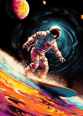 Spaceman painting art 