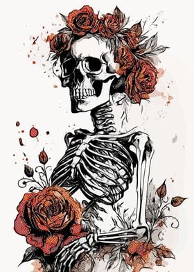 Floral Skeleton 1