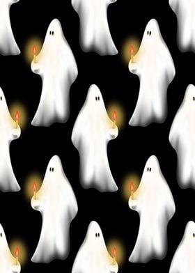 ghosts with candles
