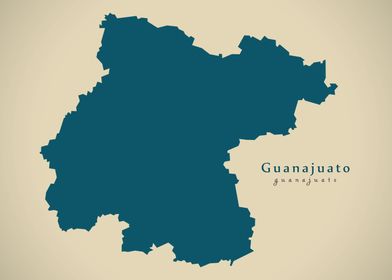 Guanajuato Mexico map