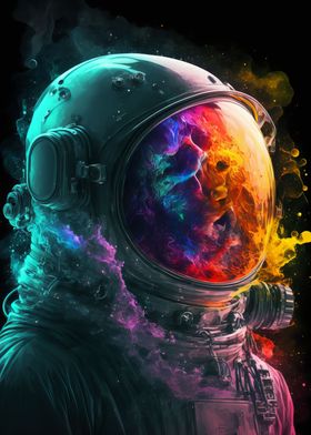 neon astronaut